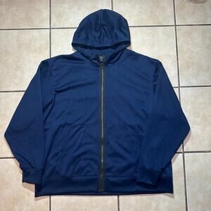 Nike DRI-FIT Tech Hooping Zip Hoodie Sweatshirt Navy Mens Size XXL CK6414-419